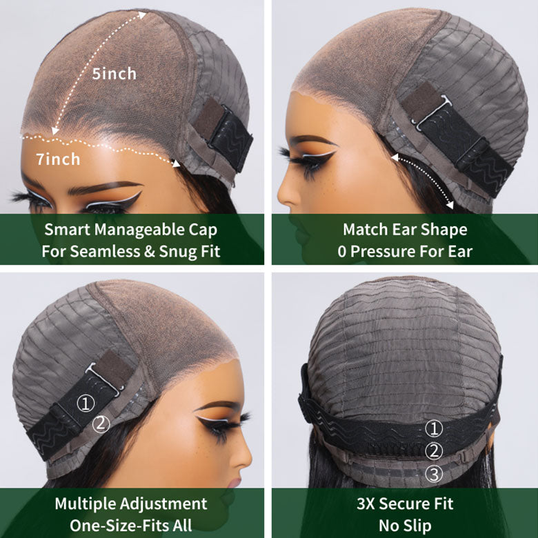 $100 OFF | Code: SAVE100 Klaiyi Dark Root Brown Balayage Highlight 3D Body Wave Bye Bye Knots Wig