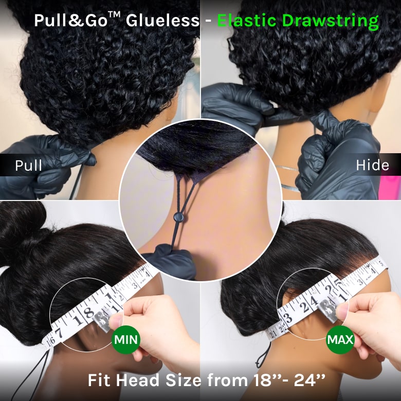 Klaiyi Ombre Brown Balayage Highlight Body Wave 7x5 Bye Bye Knots Wig Precolored Human Hair Lace Wig